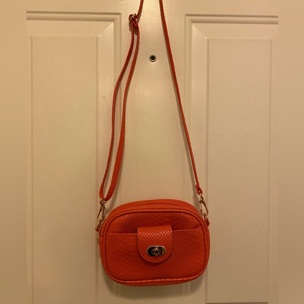 Orange Adjustable Crossbody or Belt Bag